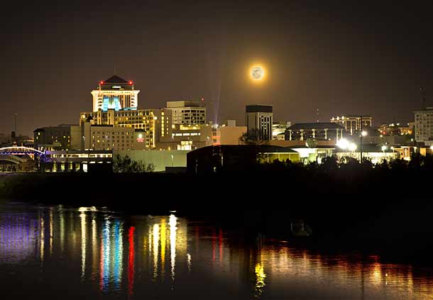 Montgomery skyline at night