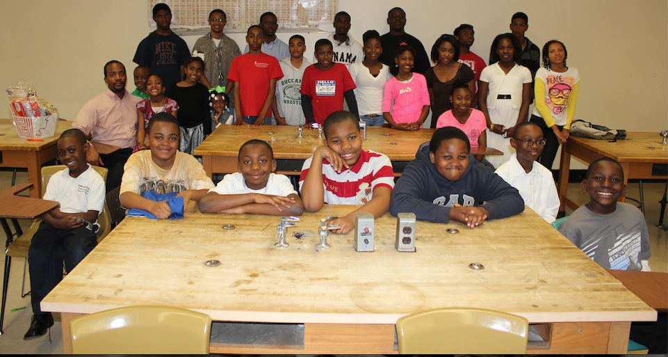 Photo of CA NSBE Jr. students